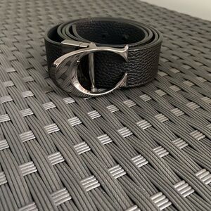 Men’s leather coach reversible belt Width